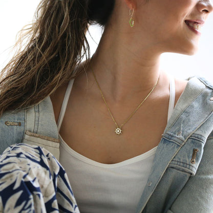 K18 ハワイアン ボンボヤージュ ペンダントトップ着用2