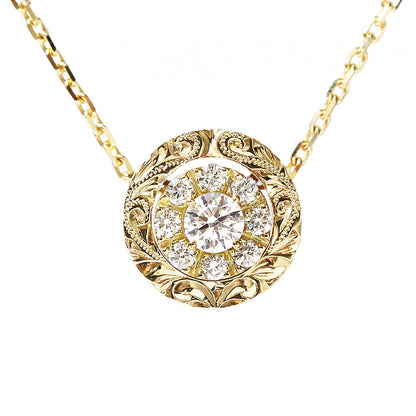 K18 0.3ct エンゲージ ネックレス Ala アラ-道-
