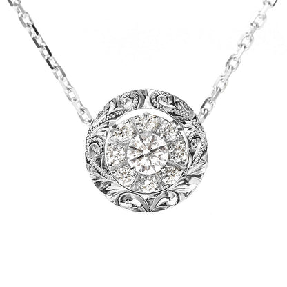 Pt900 0.3ct エンゲージ ネックレス Ala アラ-道-