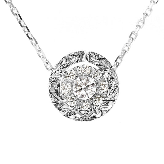 Pt900 0.3ct エンゲージ ネックレス Ala アラ-道-