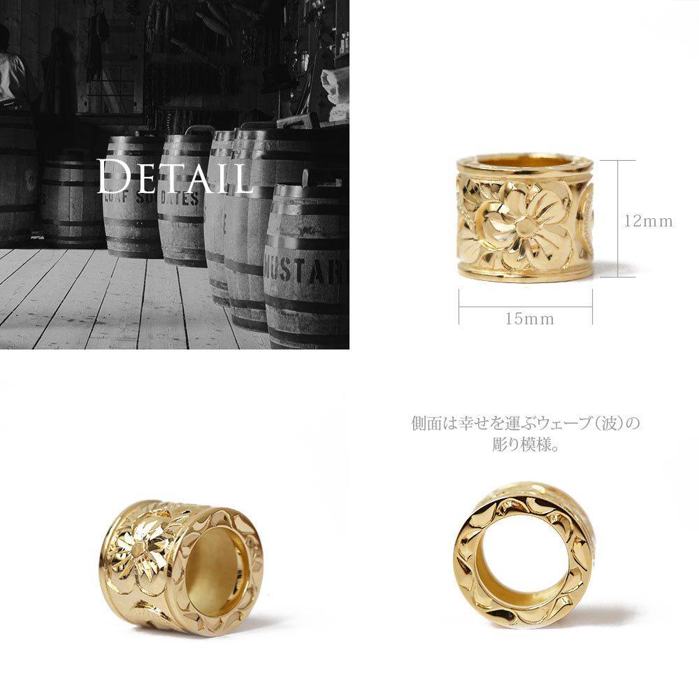 K14 ハワイアン ウィッシュ バレルペンダントトップ エッジ Lディテール画像/ハワイアンジュエリーブランドPUAALLY(プアアリ)