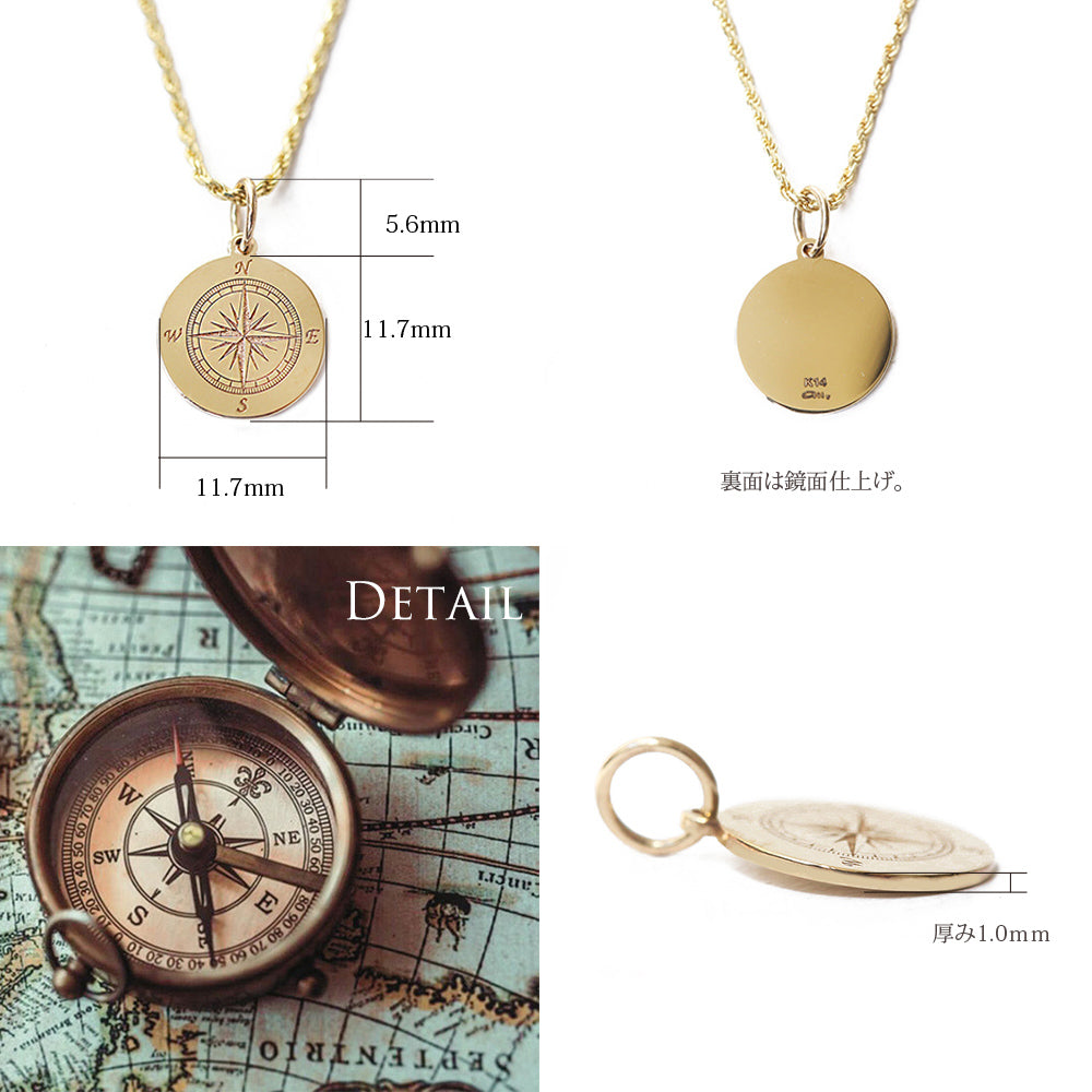 K14 ハワイアン コンパス ネックレス – PUAALLY(プアアリ)公式通販