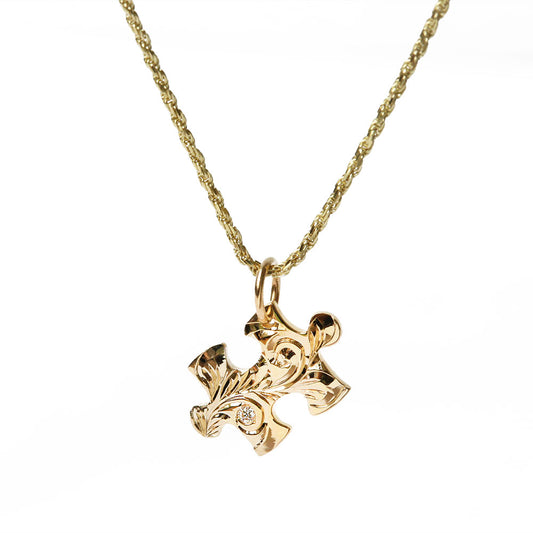 K14 ハワイアン パズルペンダントトップA表題