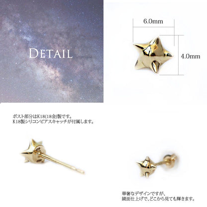 【WEB限定】K14 星の砂 片耳ピアス表題ディテール画像