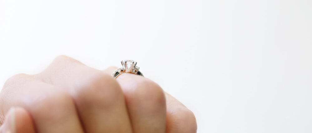 K18 0.3ct エンゲージリング Hoku le´a-幸せの星-