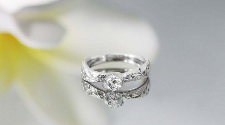 Pt900 0.3ct エンゲージリング Makaniマカニ-風-