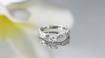 Pt900 0.3ct エンゲージリング Makaniマカニ-風-