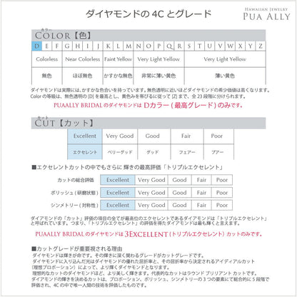 レディメイドプロポーズリング 0.3ct プルメリア4C-4