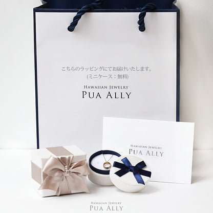 K14 ハワイアン ベビーリング "プティ" ネックレス