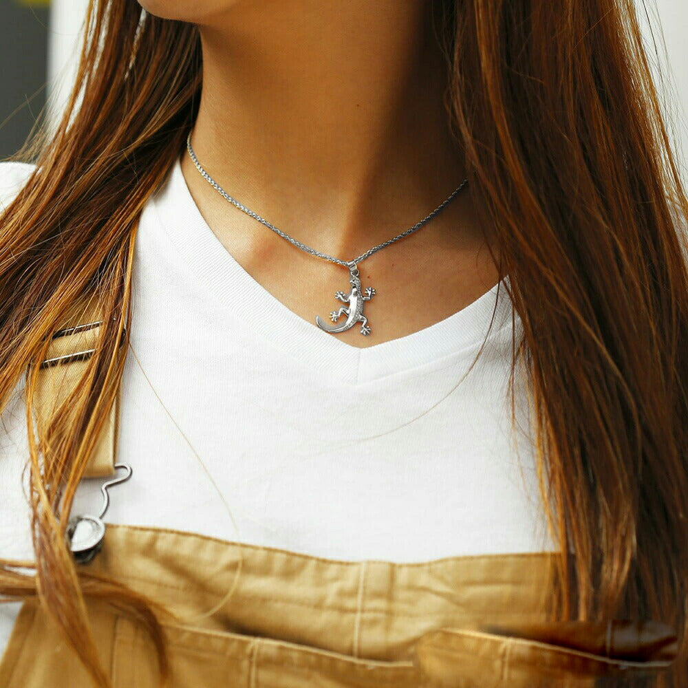 Pt900 ハワイアン ゲコ ( ヤモリ ) ダイヤモンド ペンダントトップ