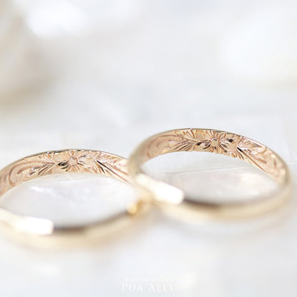 K14 バレル 3mm幅 2.0mm厚【インサイド】オーダーリング