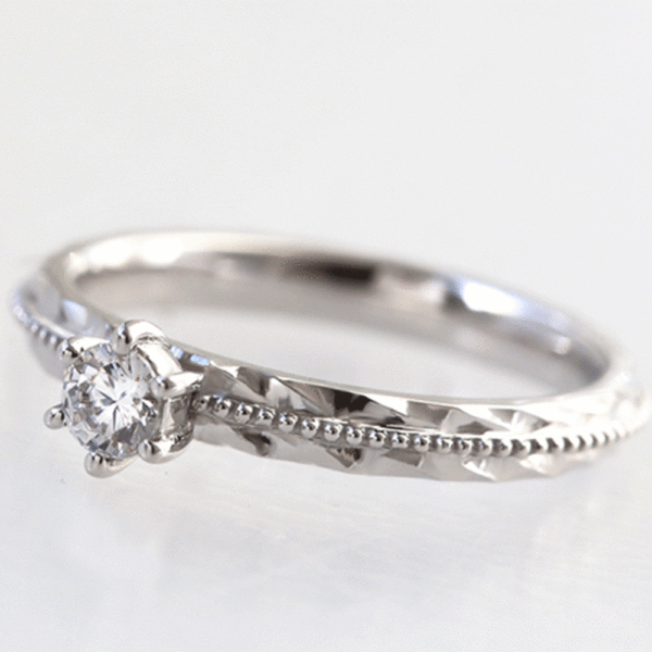 Pt900 0.3ct エンゲージリング Lokahi -調和・結束-