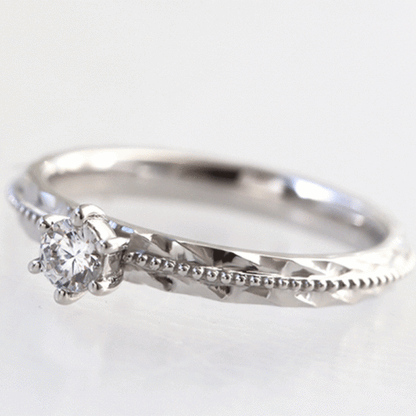 Pt900 0.3ct エンゲージリング Lokahi -調和・結束-