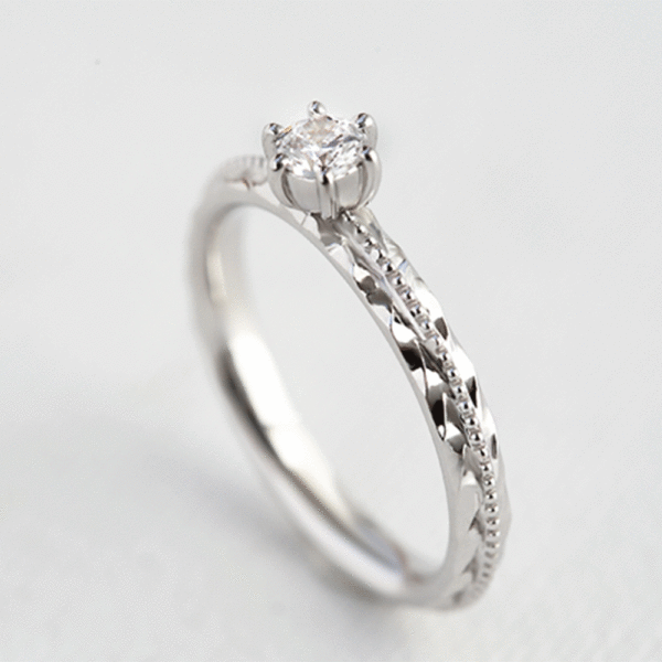 Pt900 0.3ct エンゲージリング Lokahi -調和・結束-