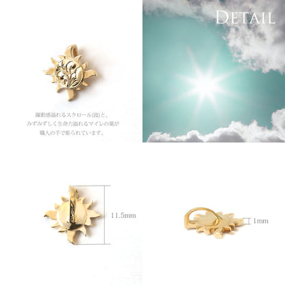 ハワイアン サン（太陽） ペンダントトップ Sディテール画像/ハワイアンジュエリーブランドPUAALLY(プアアリ)