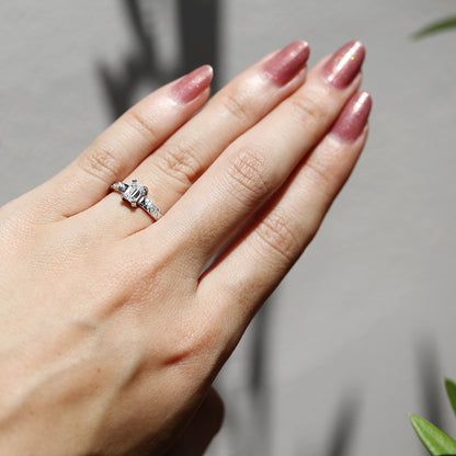 K18 0.5ct エンゲージリング LANAラナ-穏やかな水面-
